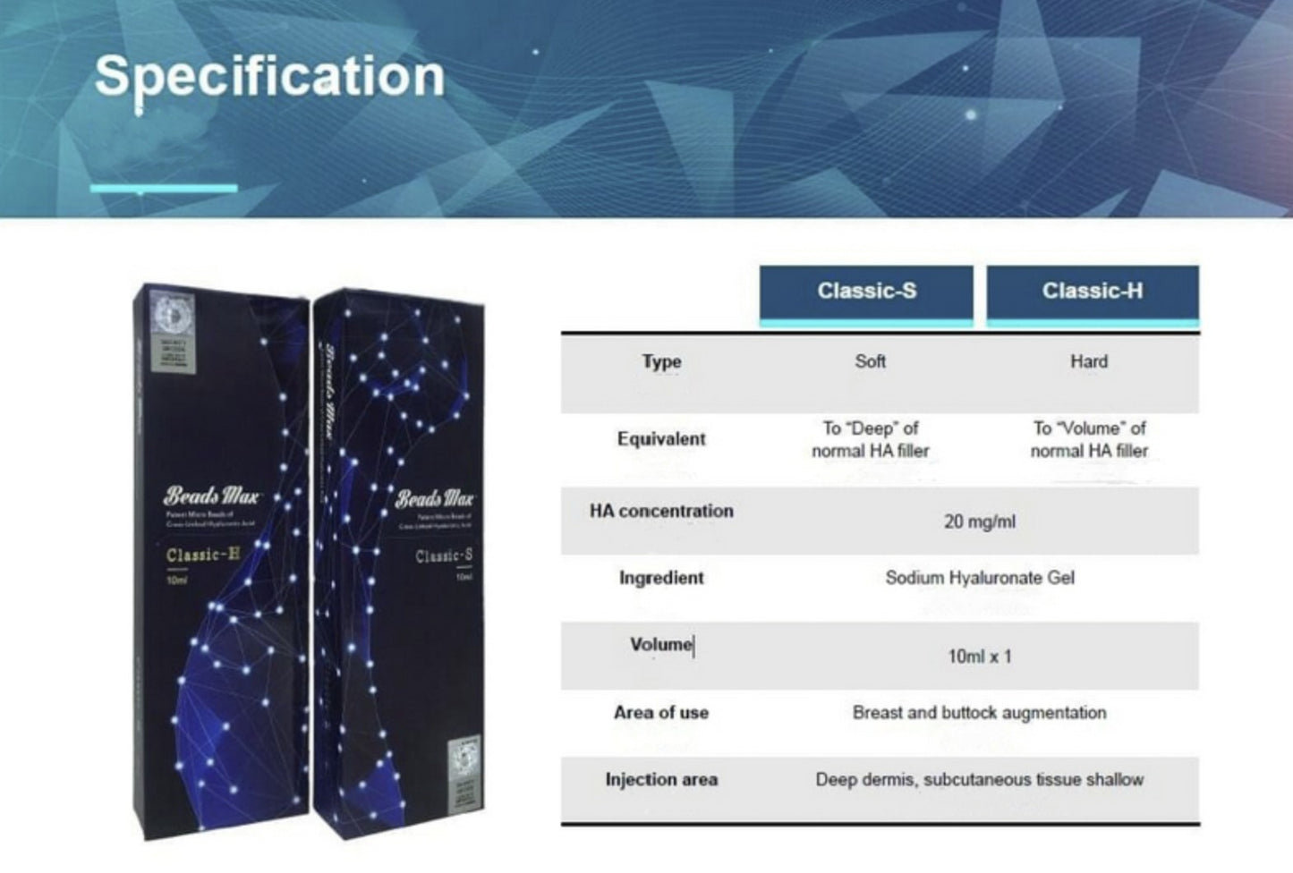 Beads Max Body filler Classic H 1x10ml